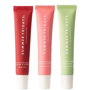 Summer Fridays The Holiday Lip Butter Balm (TRIO) Gift Set. New